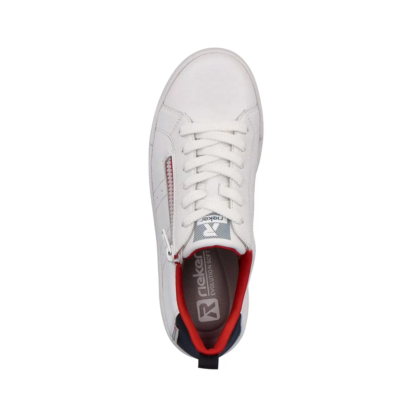 Online Women'S Sneaker Low Snow-White True-Red Ladies Sneakers