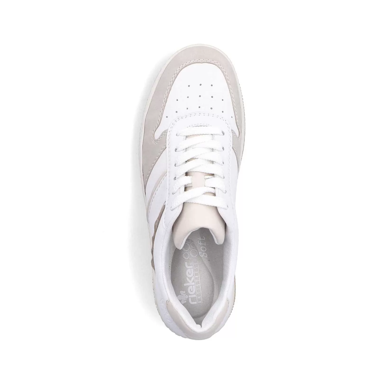 Online Women'S Sneaker Low Swan White Ladies Sneakers