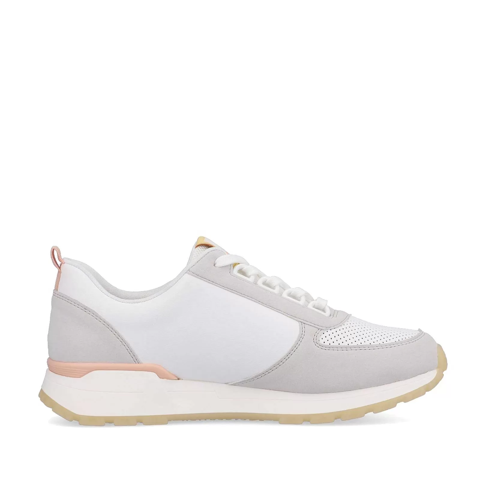 Clearance Women'S Sneaker Low Swan-White Clay-Beige Pastel Ladies Sneakers