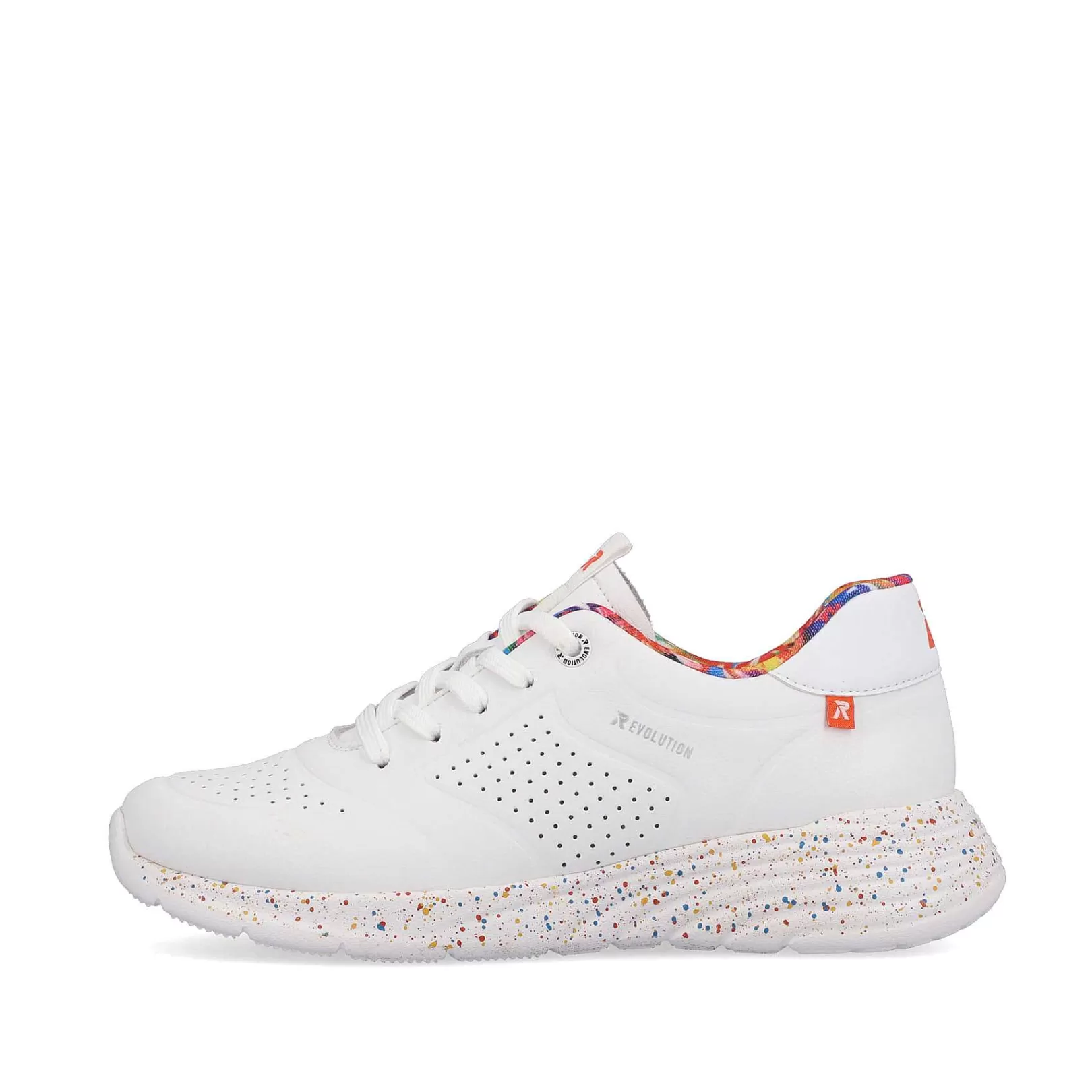 Outlet Women'S Sneaker Low Swan-White Rainbow Ladies Sneakers