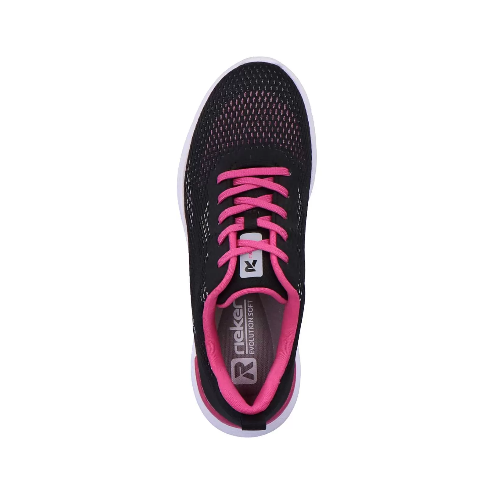 Hot Women'S Sneaker Low Urban Black Flamingo Pink Ladies Sneakers