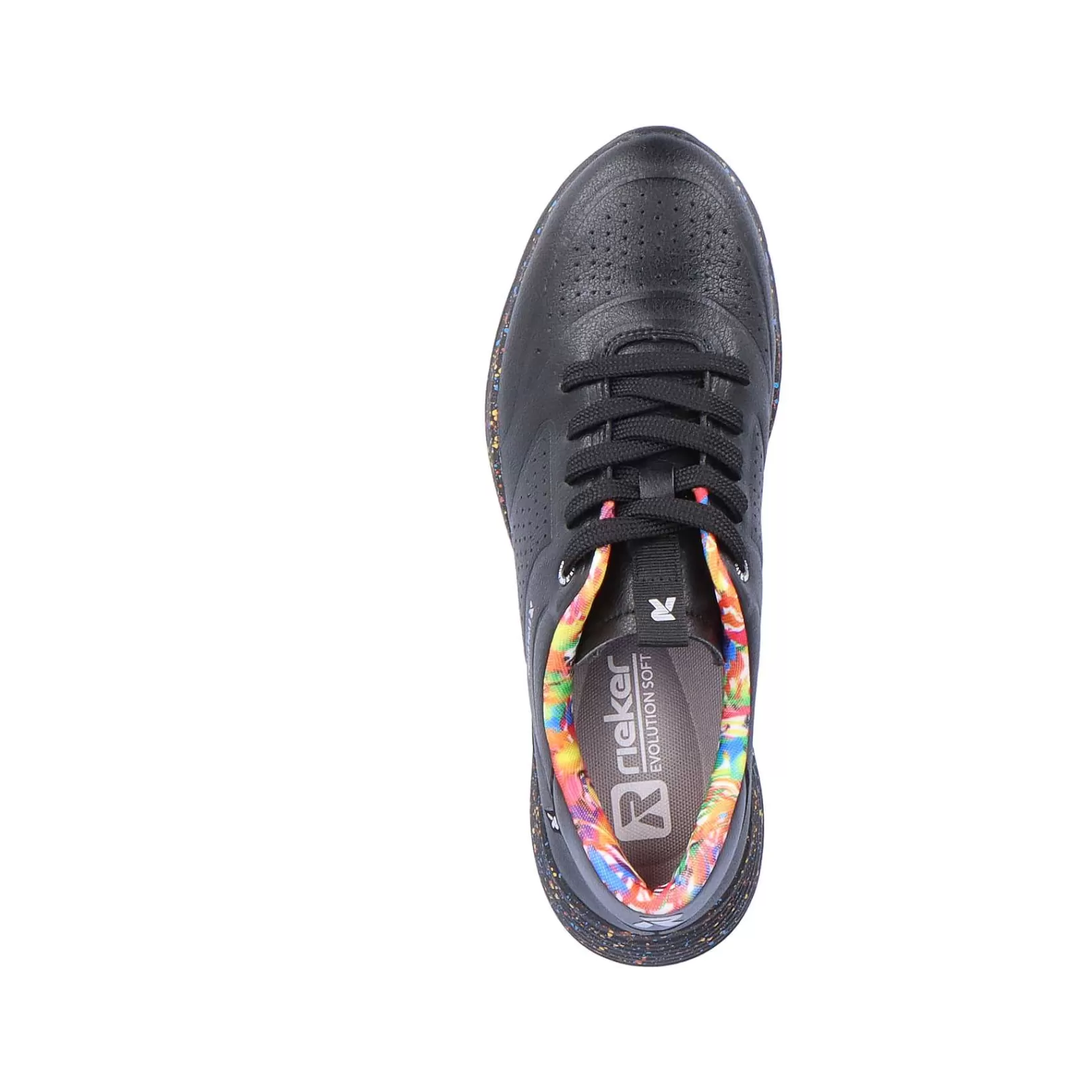 Best Sale Women'S Sneaker Low Urban-Black Rainbow Ladies Sneakers