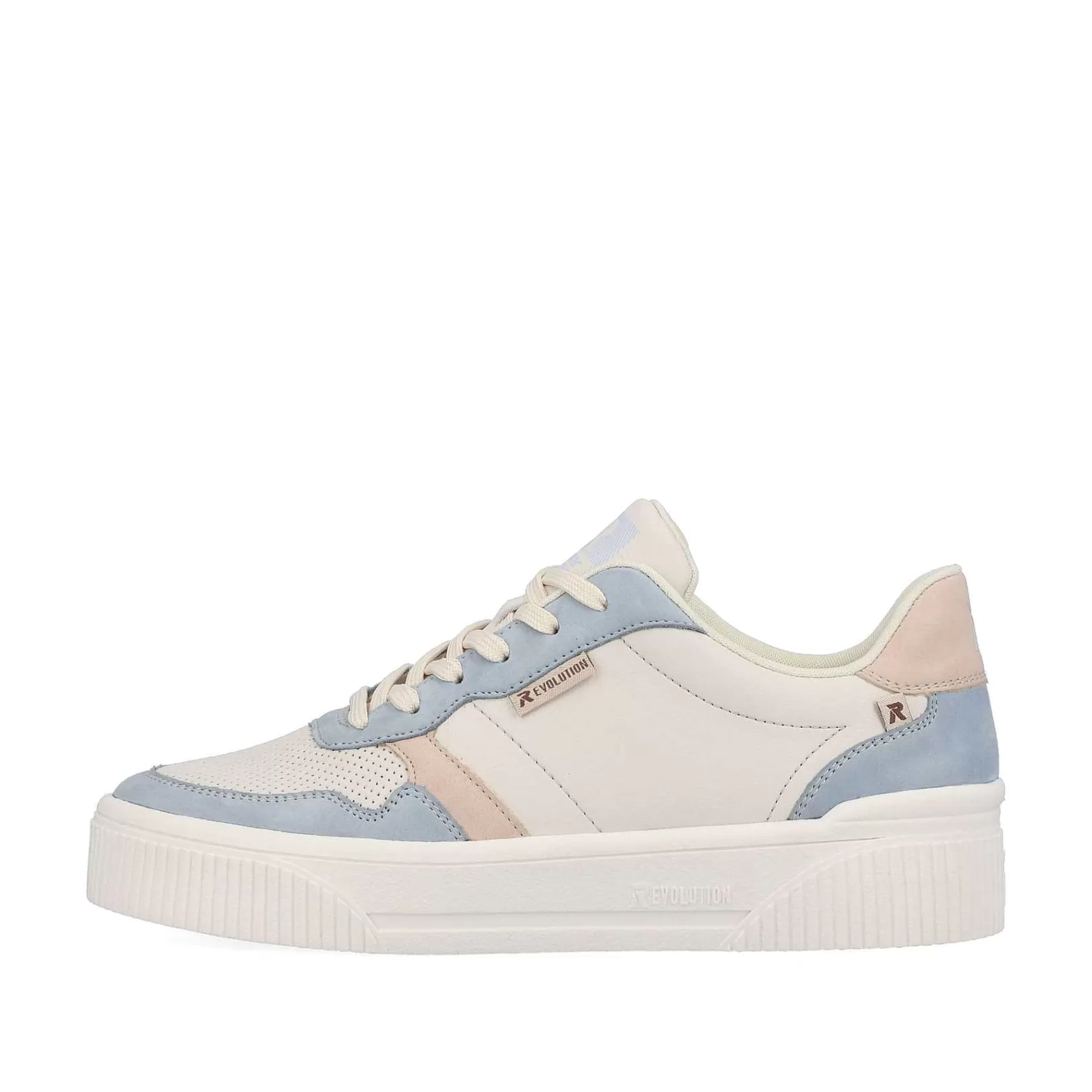 Store Women'S Sneaker Low Vanilla-White Light-Blue Ladies Colorful Styles