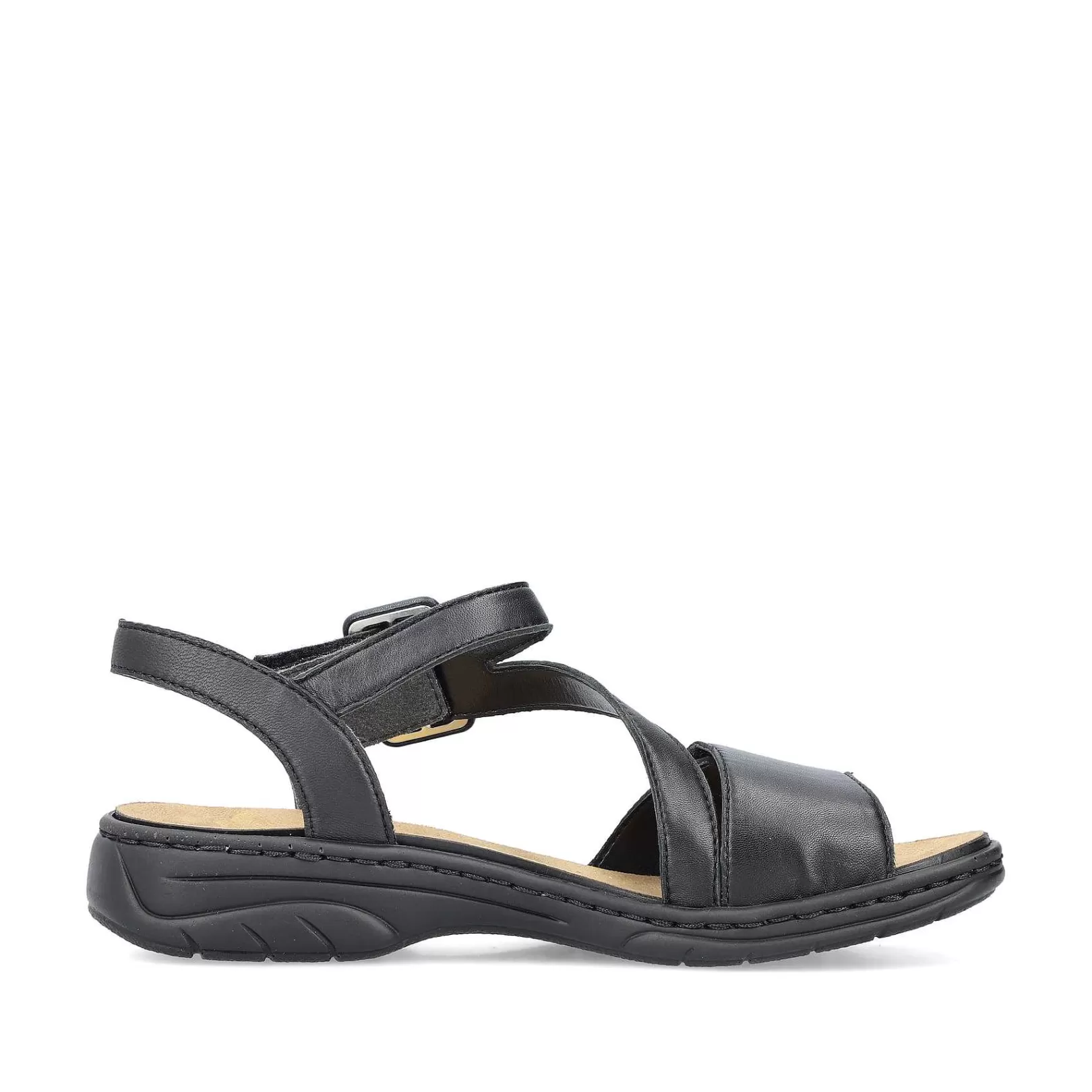 Best Sale Women'S Strappy Sandals Asphalt Black Ladies Sandals & Sandals