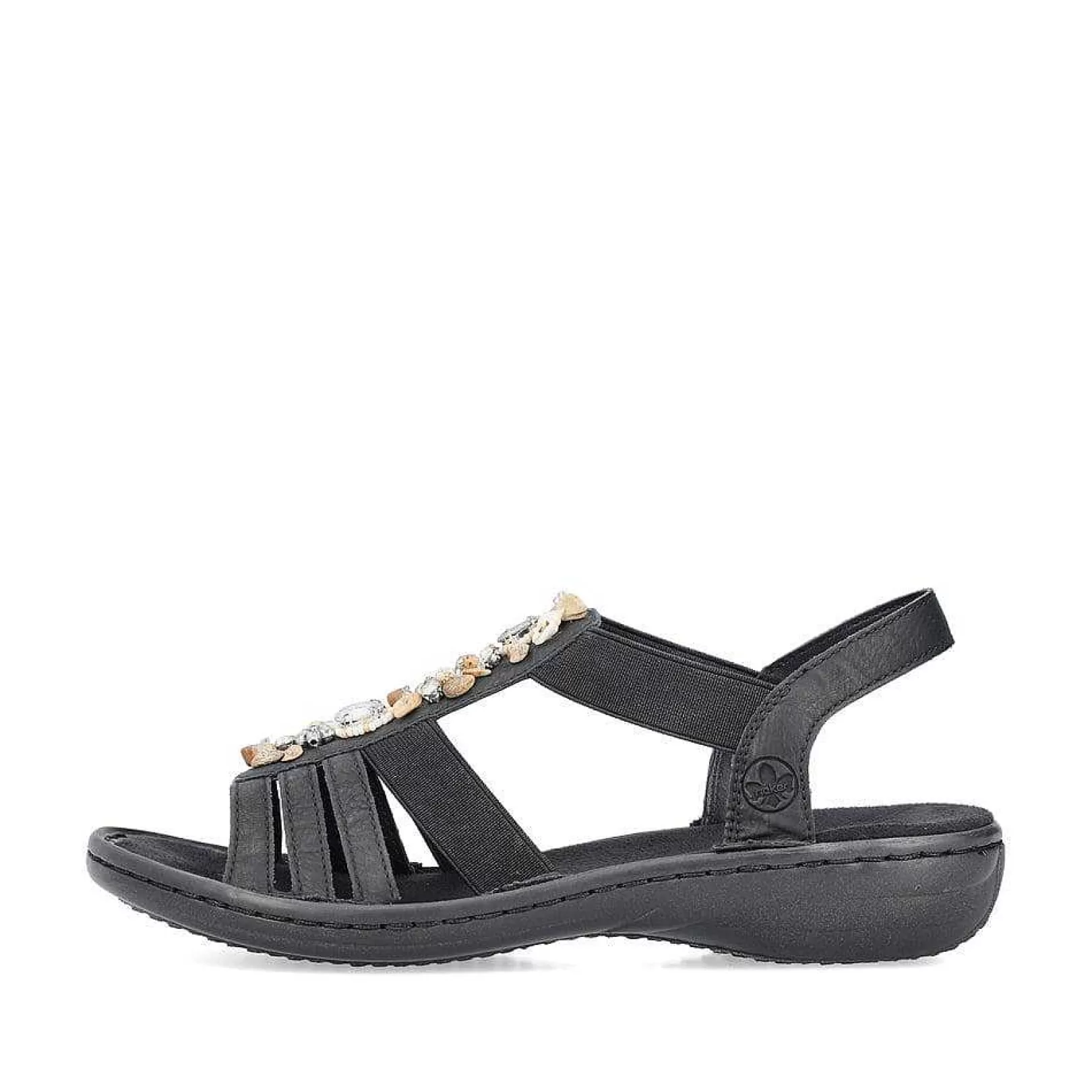 Shop Women'S Strappy Sandals Asphalt Black Ladies Sandals & Sandals