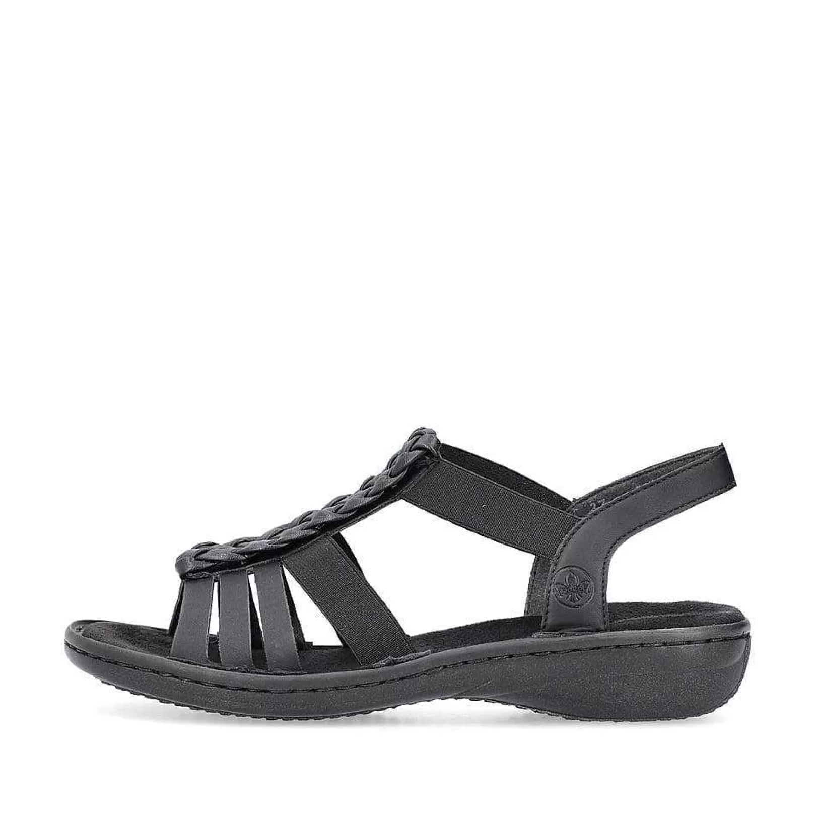 Discount Women'S Strappy Sandals Asphalt Black Ladies Sandals & Sandals