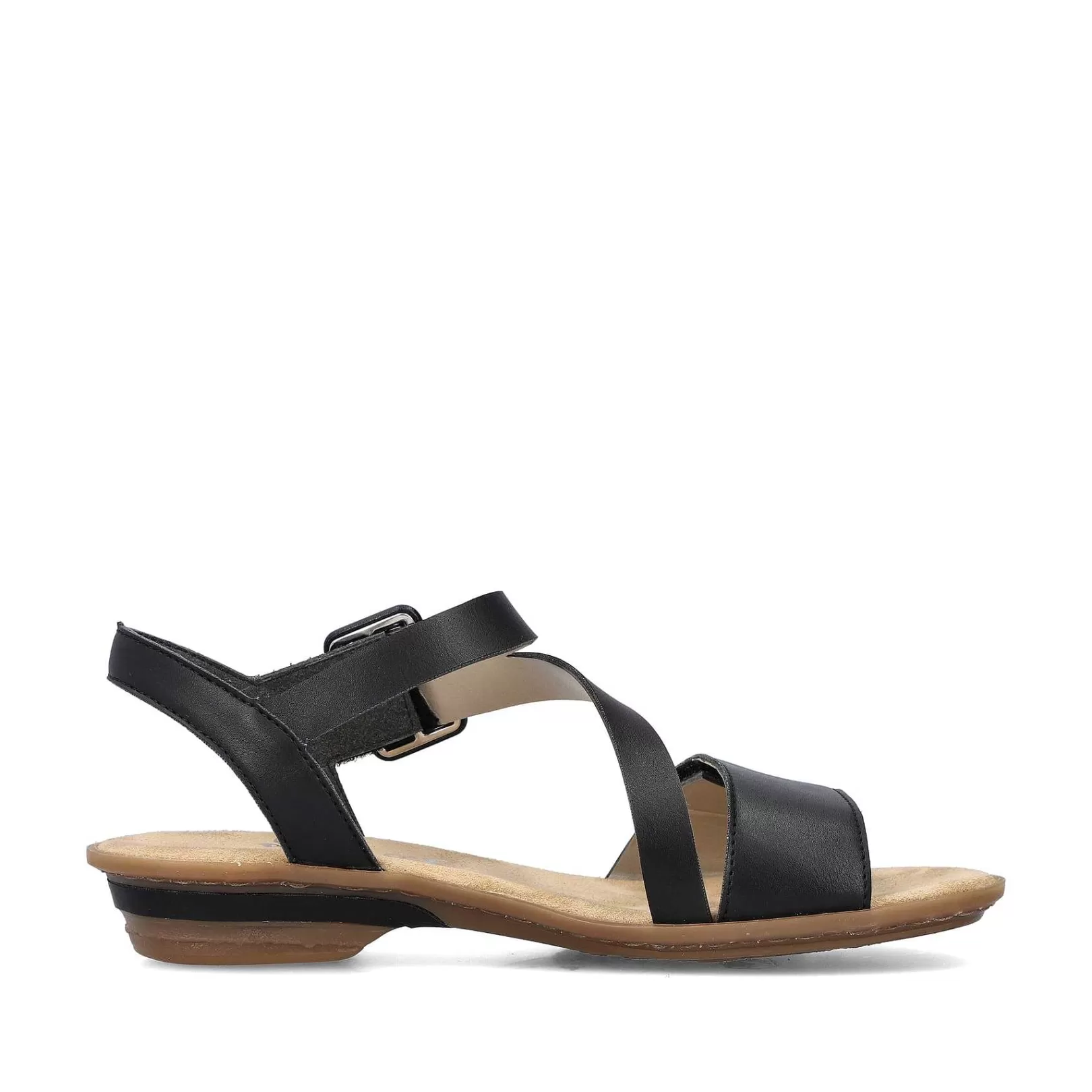 Hot Women'S Strappy Sandals Night Black Ladies Sandals & Sandals